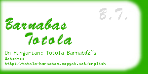 barnabas totola business card